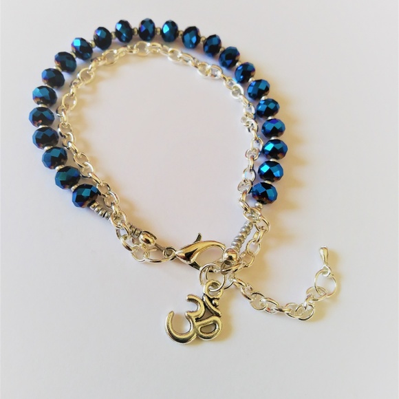 NEW  Saphire Blue Swarovski September Bracelet - Picture 4 of 4